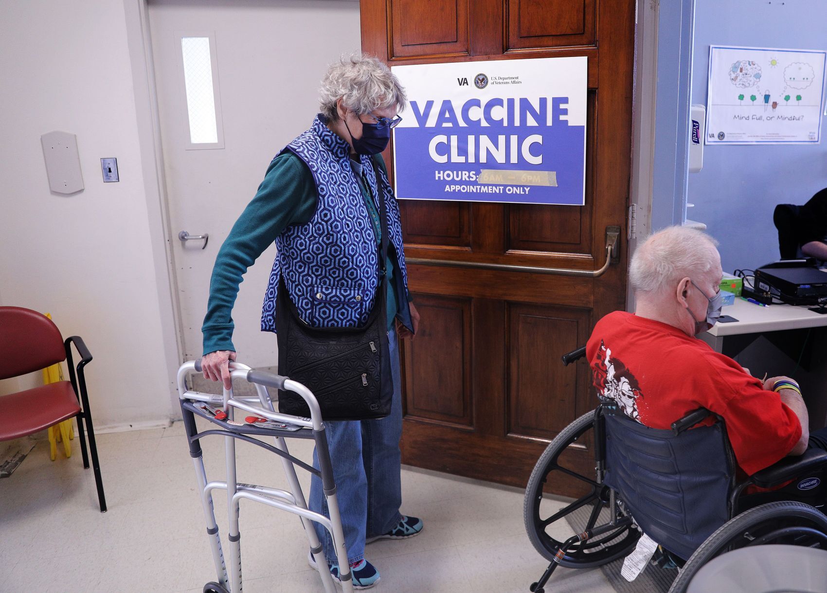 Couple falls on two sides of vaccine access plan